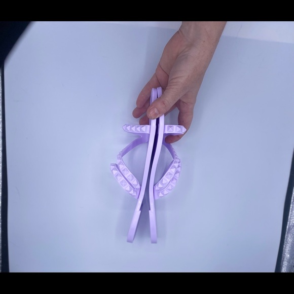 Madden Girl All Over Purple Studded Lagunna Slip On Woman’s Flat Sandals NWOT 8 - Picture 12 of 13